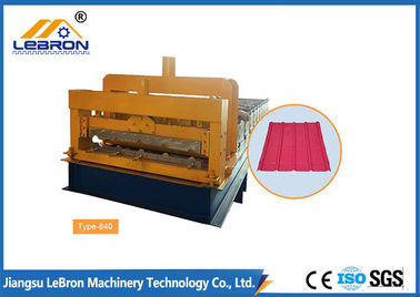 6500mm Length Glazed Roof Tile Roll Forming Machine Hydraulic Mould Cutting