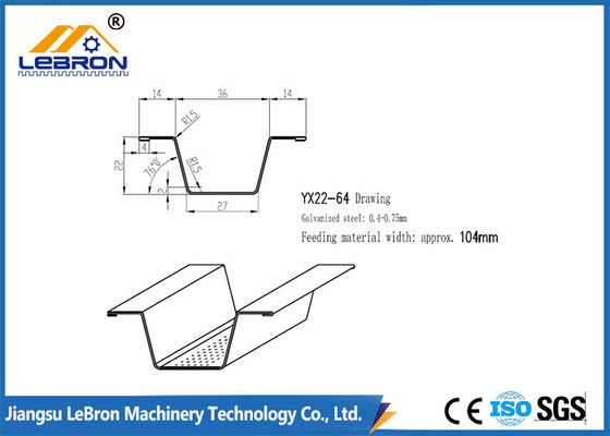 CE PLC 104mm Width Light Steel Keel Roll Forming Machine